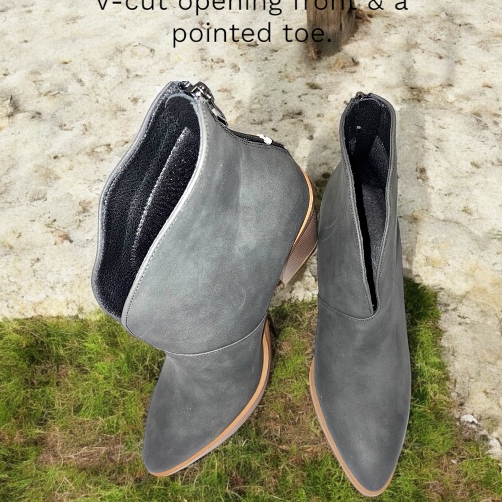 🔥🔥 MYSOFT Dark Gray Ankle Boots